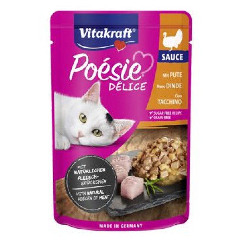 Vitakraft Cat Poésie DéliSauce kapsa krůtí 85 g