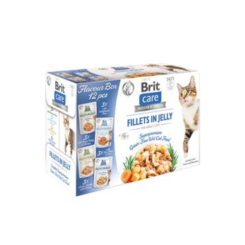 Brit Care Cat Fillets in Jelly Flavour box 12 x 85 g