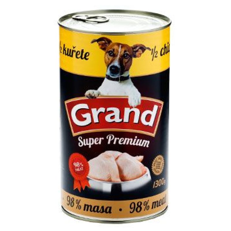 GRAND konz. pes Extra s 1/2 kuřete 1300 g