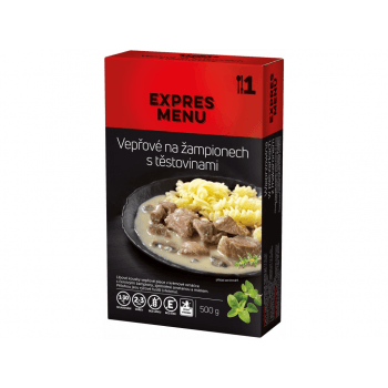 EXPRES MENU KM Vepřové na žampionech s těstovinami 500 g