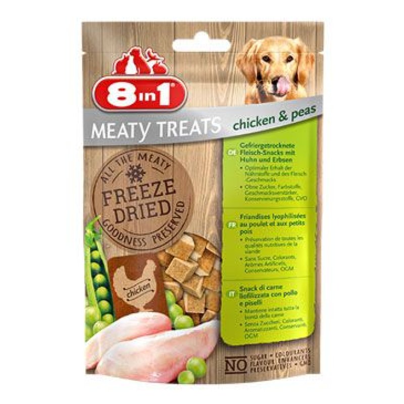 8in1 Meaty Treats FD Chicken/Peas 50 g