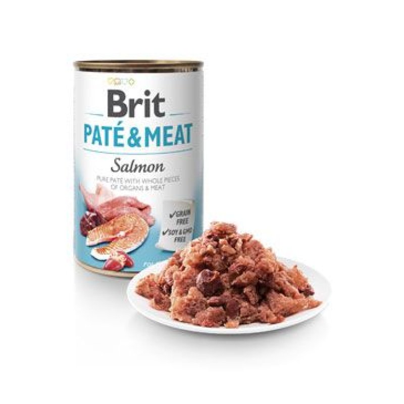 Brit Dog konz Paté & Meat Salmon 800 g