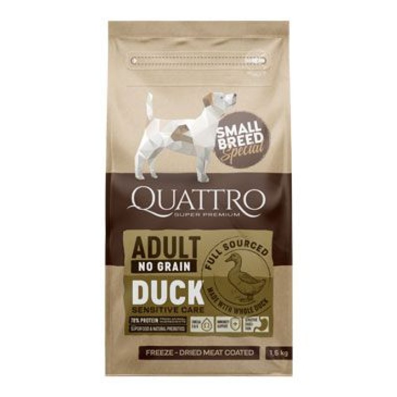 QUATTRO Dog Dry SB Adult Kachna 1,5 kg