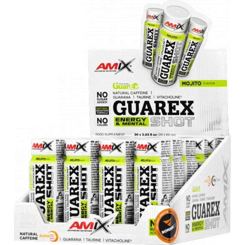 Amix Guarex Energy & Mental Shot - 20x 60 ml, mojito