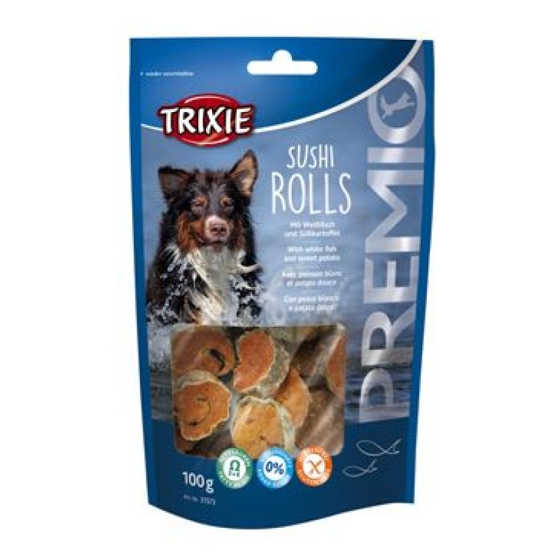 Trixie Premio SUSHI ROLLS rybí kolečka 100 g