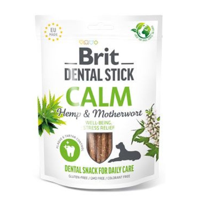 Brit Dog Dental Stick Calm Hemp & Motherwort 7 ks