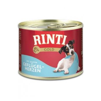 Rinti Dog Gold drůbeží srdíčka 185 g