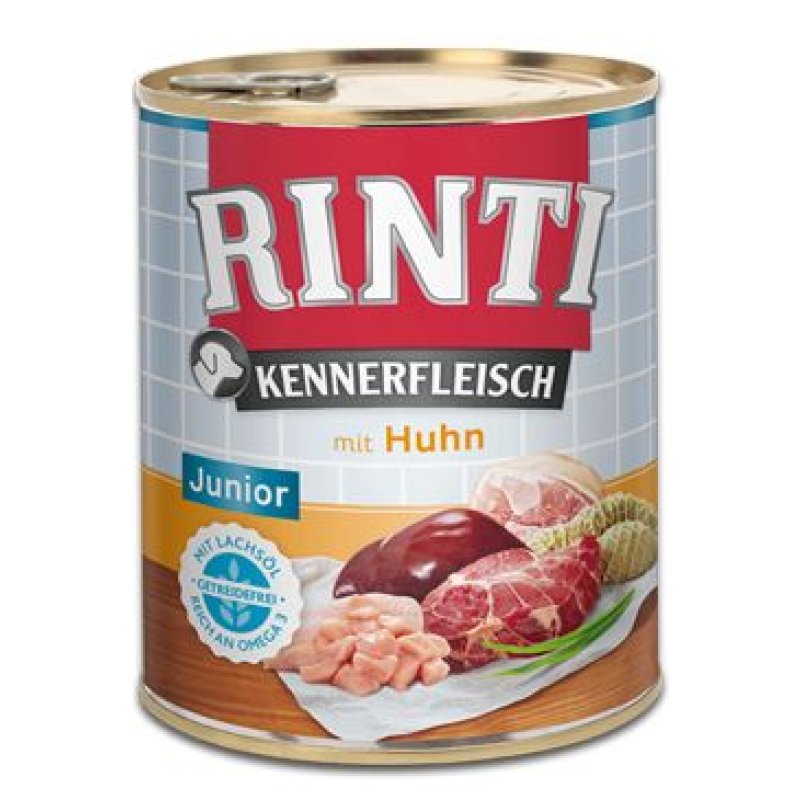 Rinti Dog Kennerfleisch Junior kuře 800 g