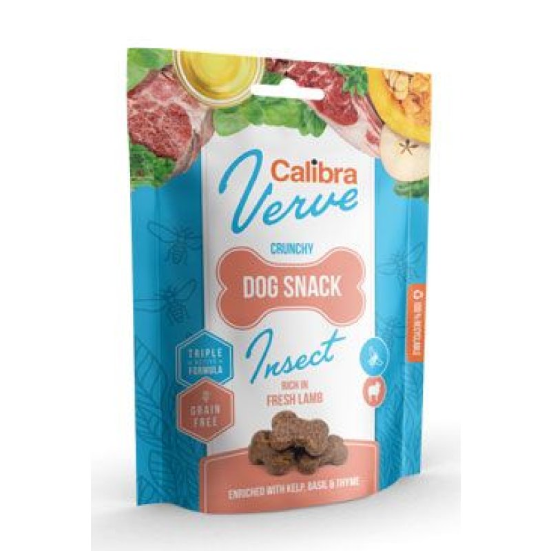 Calibra Dog Verve Crunchy Snack Insect & Fresh Lamb 150 g