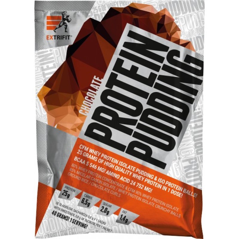 Extrifit Protein Pudding - 40 g, jahoda