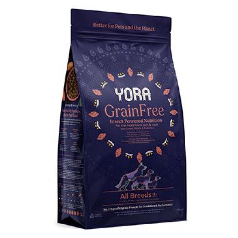 YORA Dog Adult z hmyzu GrainFree All Breeds 12 kg