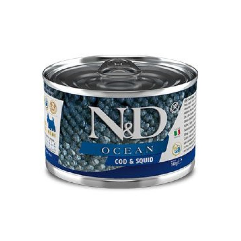 N&D DOG OCEAN Adult Codfish & Squid Mini 140 g