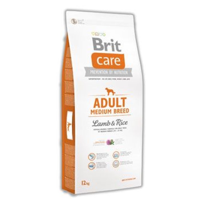 Brit Care Dog Adult Medium Breed Lamb & Rice 12 kg