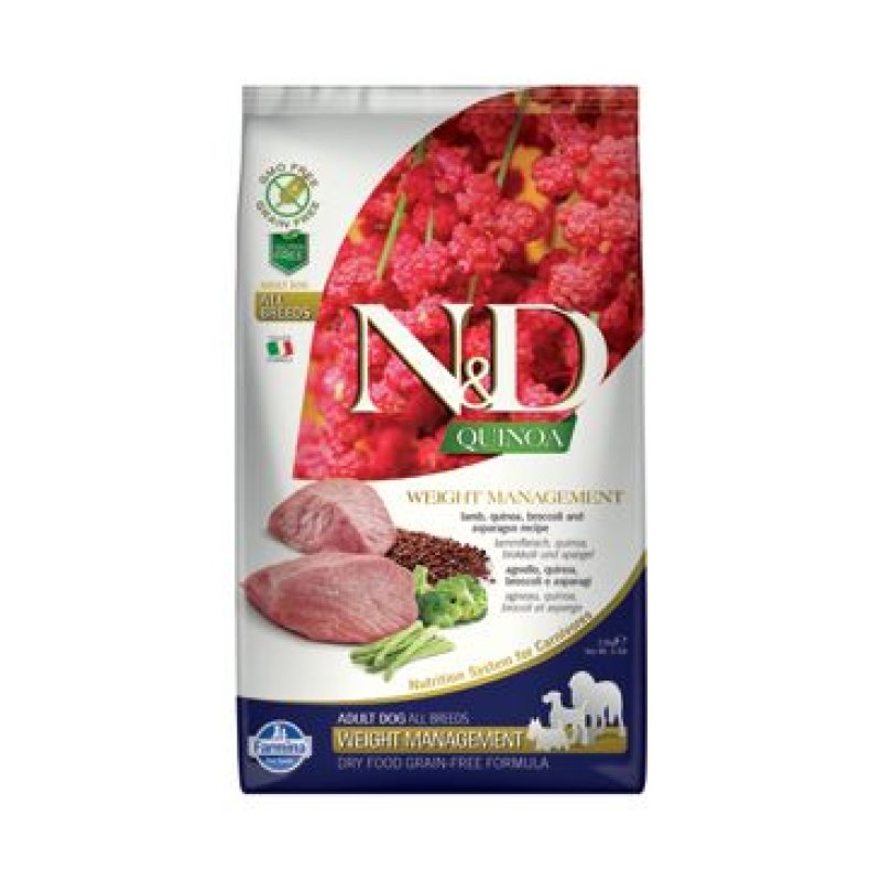 N&D Quinoa DOG Weight Management Lamb & Broccoli 2,5 kg