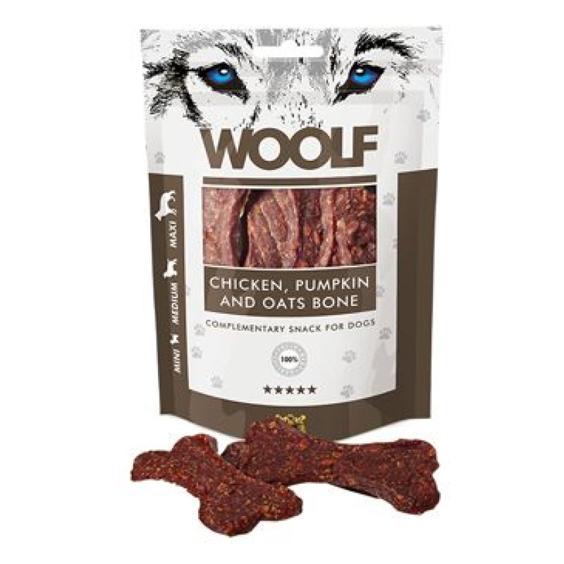 WOOLF Large Chicken, Pumpkin, Oats Bone 100 g