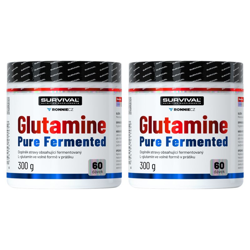 Survival Glutamine Pure Fermented 300 g - AKCE 1+1