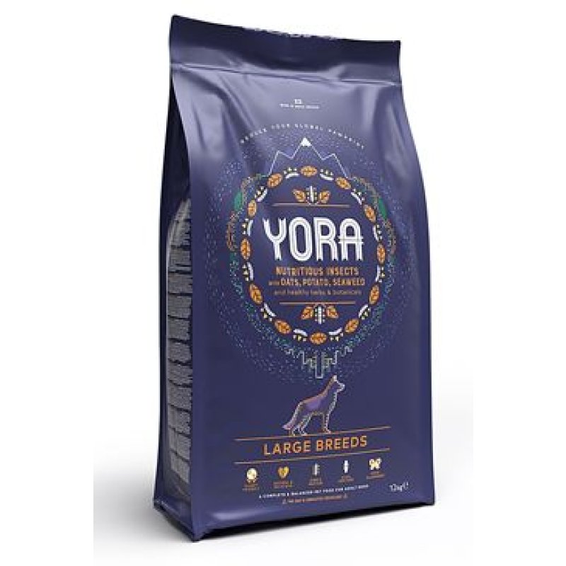 YORA Dog Adult granule z hmyzu Large Breed 12 kg