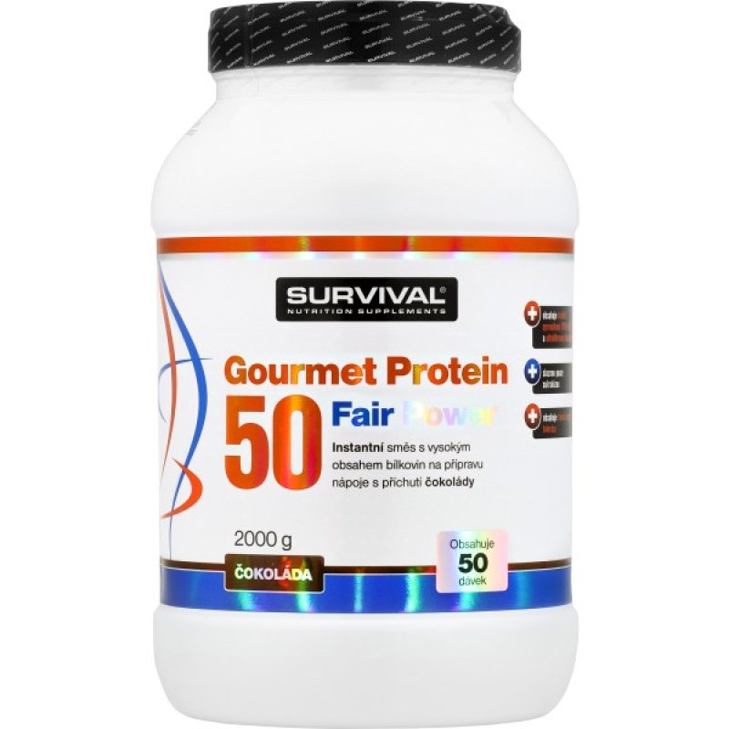 Survival Gourmet Protein 50 Fair Power 2000 g, banán