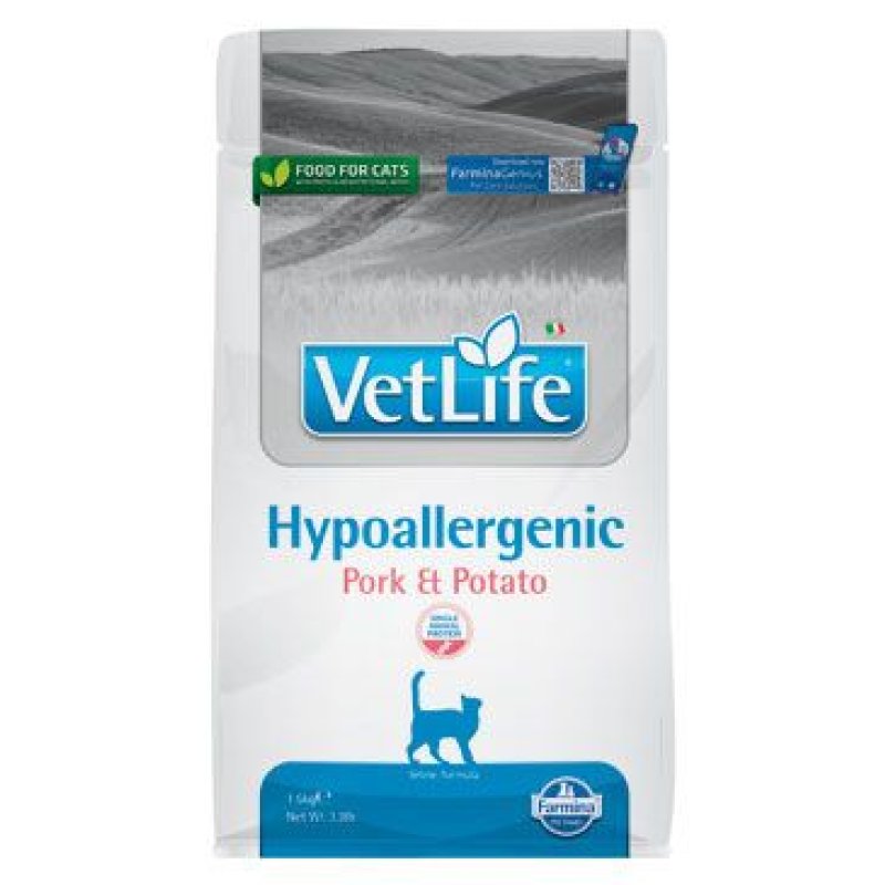 Vet Life Natural CAT Hypo Pork & Potato 400 g