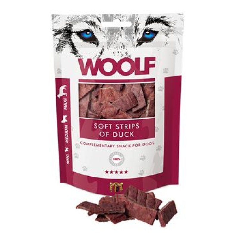 WOOLF Soft Strips Of Duck 100 g