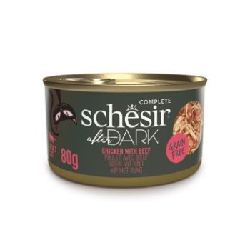 Schesir Cat konz. After Dark Wholefood kuře/hovězí 80 g