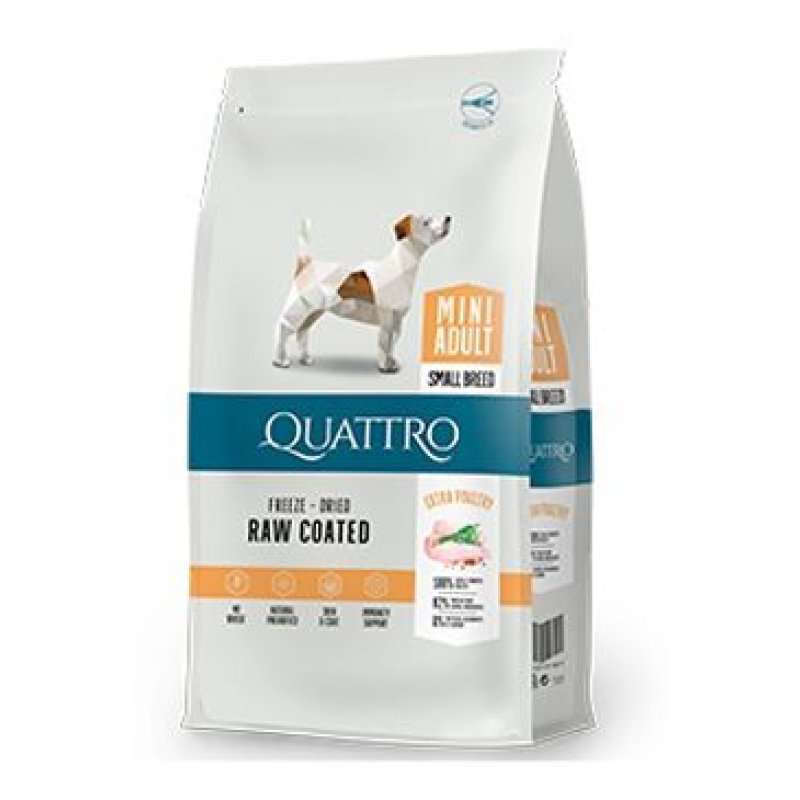 QUATTRO Dog Dry Premium Mini Adult Drůbež 1,5 kg