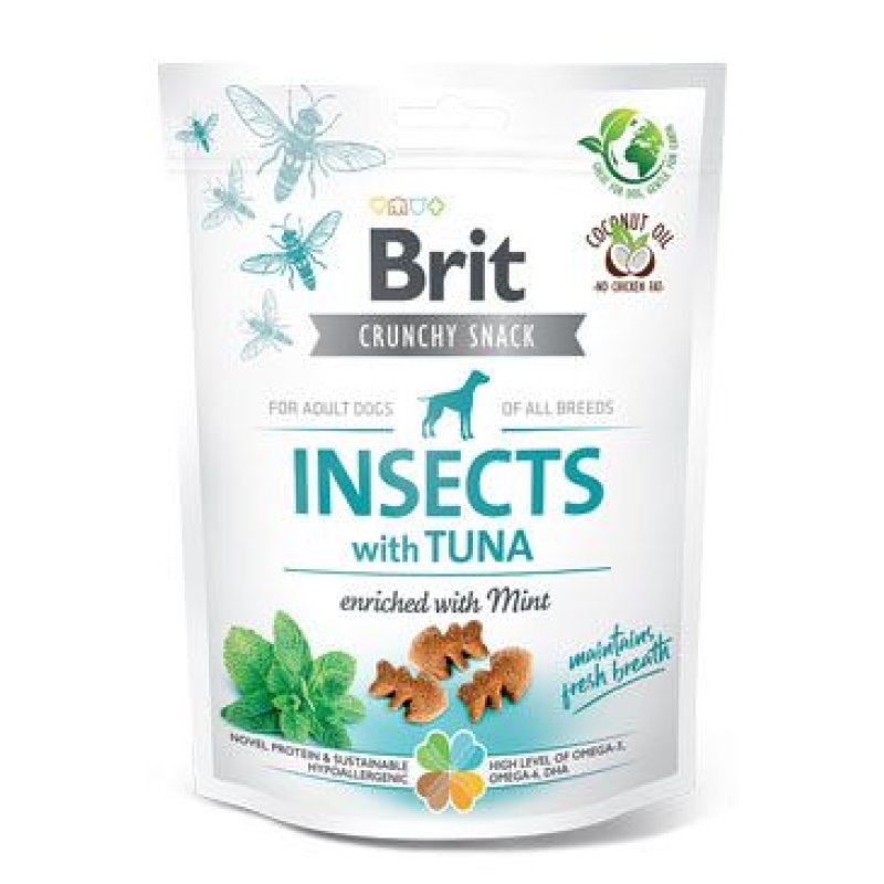 Brit Care Dog Crunchy Crack. Insec. Tuna Mint 200 g