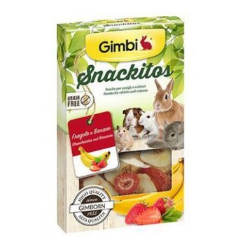 Gimbi Snackit jahoda+banán 60 g