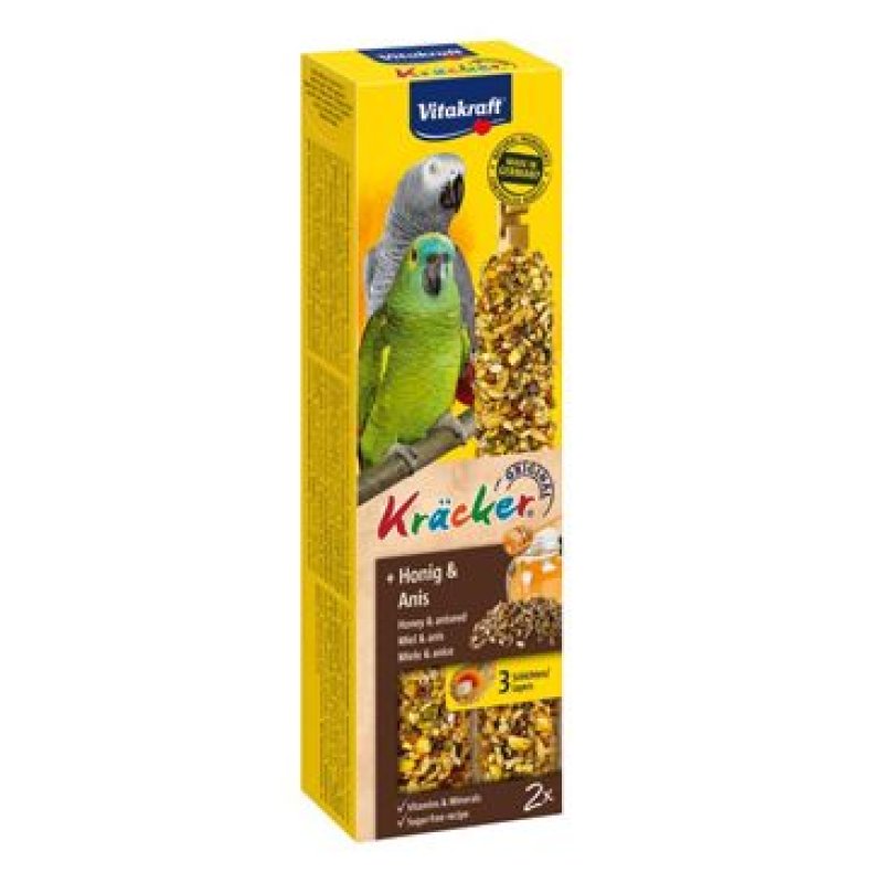 Vitakraft Bird Kräcker parrot African honey tyčinka 2 ks