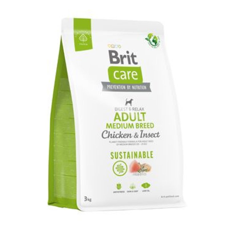 Brit Care Dog Sustainable Adult Medium Breed 3 kg