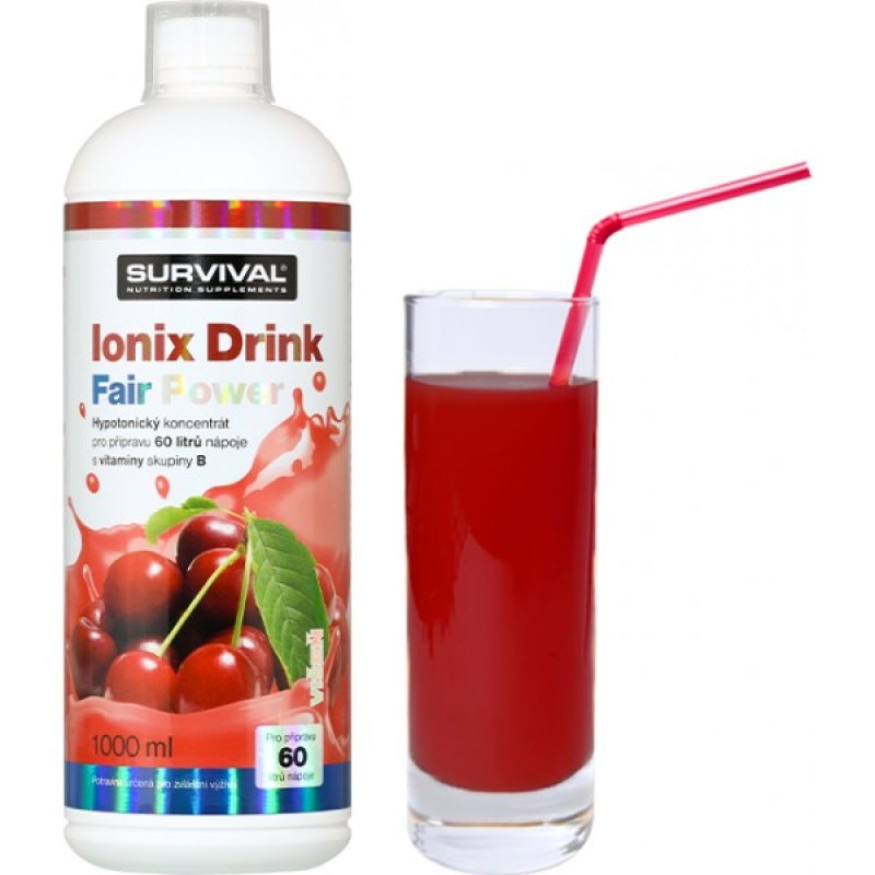 Survival Ionix Drink Fair Power 1000 ml, višeň