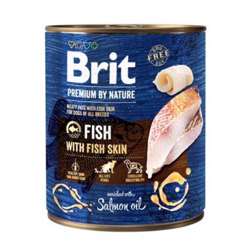 Brit Premium Dog by Nature  konz Fish & Fish Skin 800 g