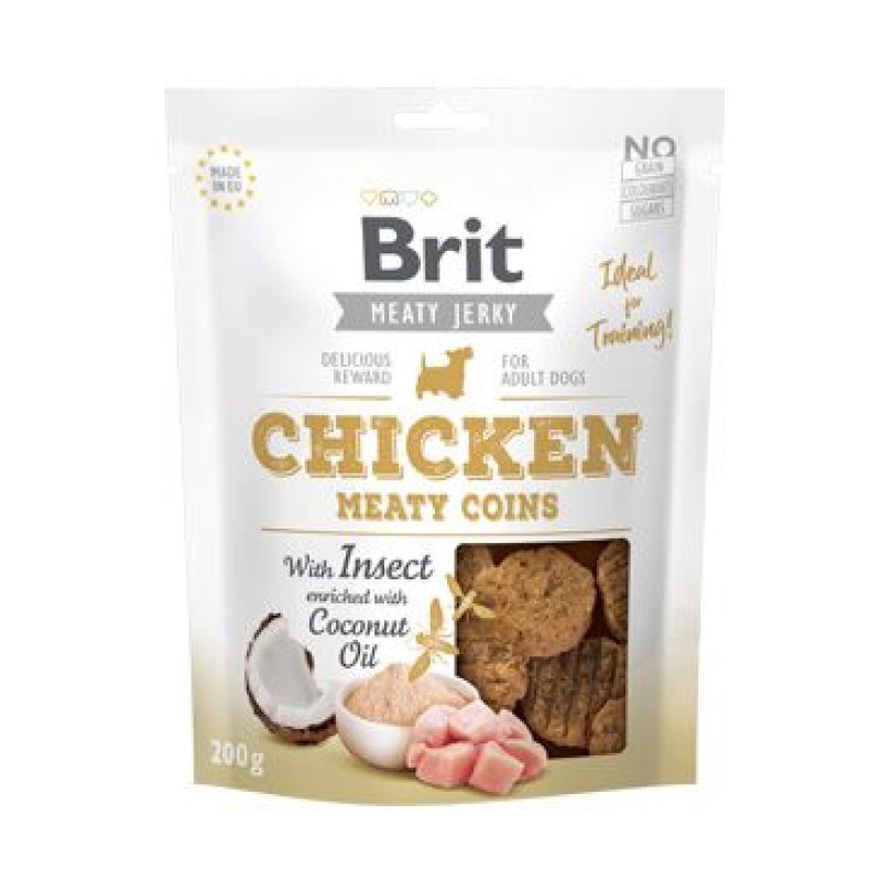 Brit Jerky Chicken with Insect Meaty Coins 200 g