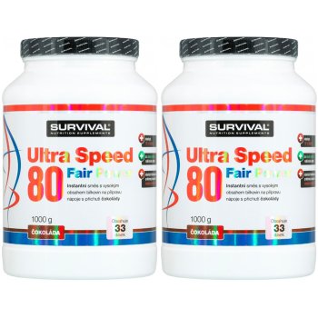 Survival Ultra Speed 80 Fair Power 2000 g, čokoláda - AKCE 1+1