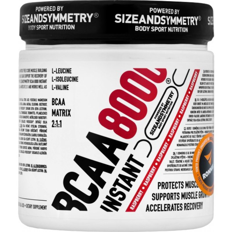 Sizeandsymmetry BCAA 8000 Instant - 300 g, malina