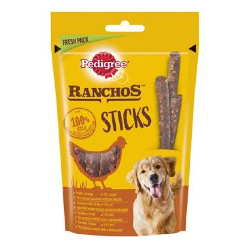 Pedigree Ranchos Sticks kuřecí tyčinky 60 g