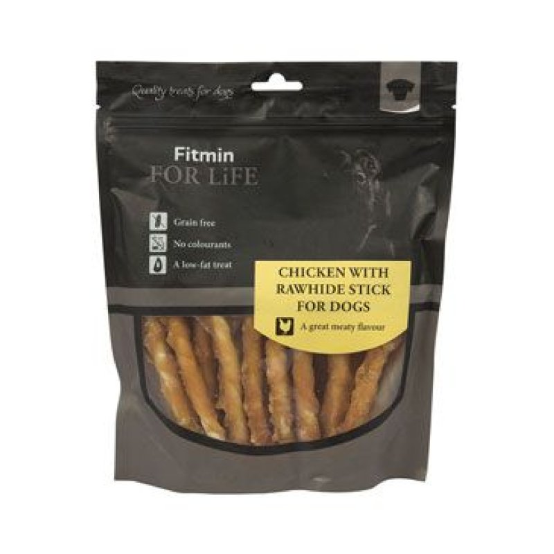 Fitmin For Life dog treat chicken with rawhide stick 400 g