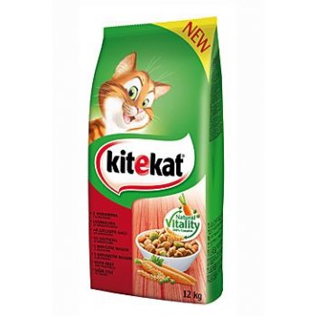 Kitekat Dry hovězí se zeleninou 12 kg