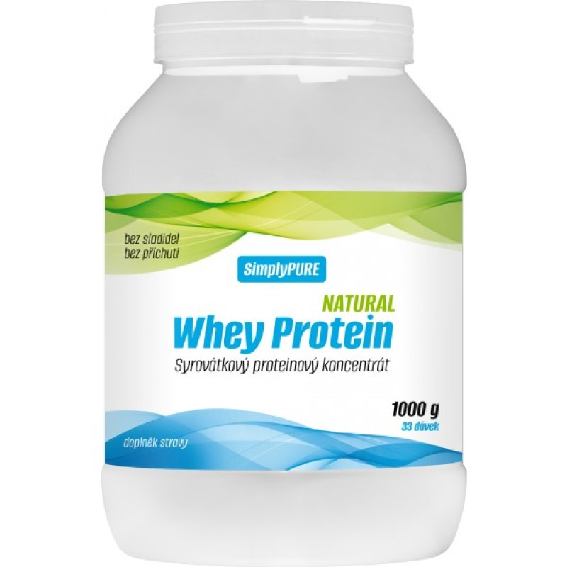 SimplyPURE Syrovátkový proteinový koncentrát • Whey Protein Natural 1000 g