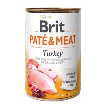 Brit Dog konz Paté & Meat Turkey 400 g