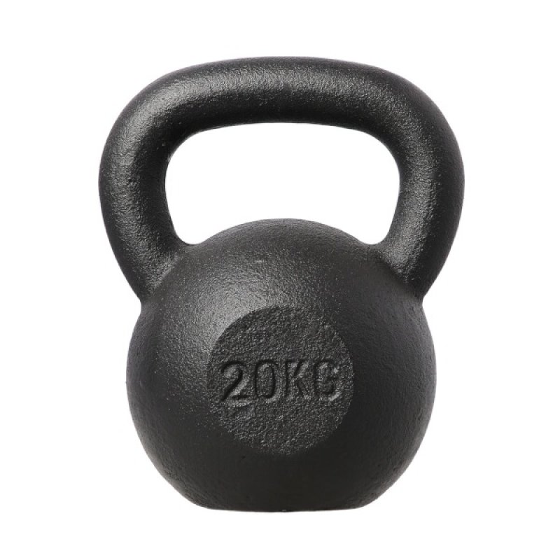 Litinový kettlebell HMS KZG20 20 kg, černý