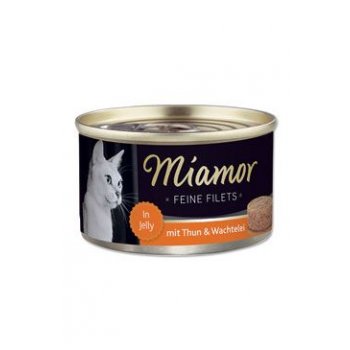 Miamor Cat Filet konzerva tuňák+křepel. vejce želé 100 g