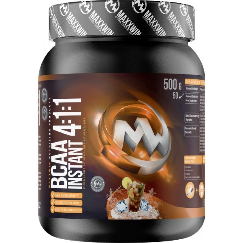 MaxxWin BCAA 4:1:1 Instant - 500 g, zelené jablko