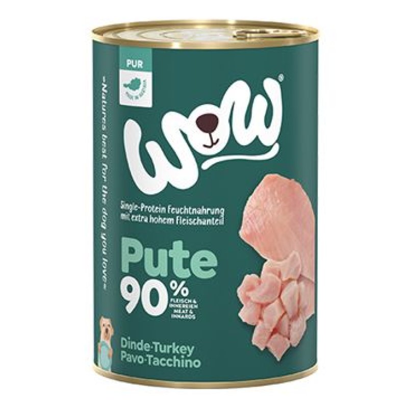 WOW konzerva PUR Krocan monoprotein 400 g