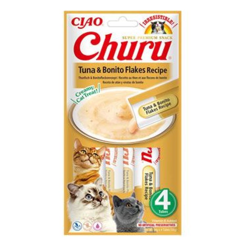 Churu Cat Tuna & Bonito Flakes Recipe 4 x 14 g