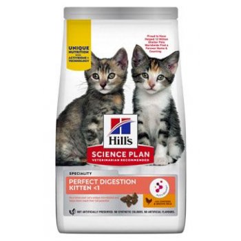 Hill's Fel. SP+AB Perfect Dig Kitten Chick Rice 1,5 kg