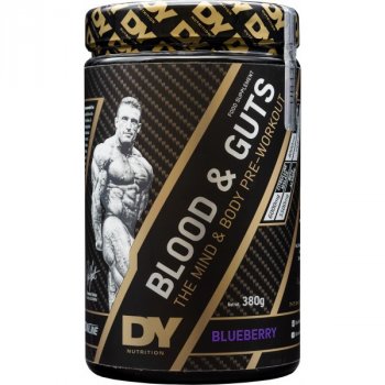 Dorian Yates Nutrition Pre-Workout Blood & Guts - 380 g, jahoda