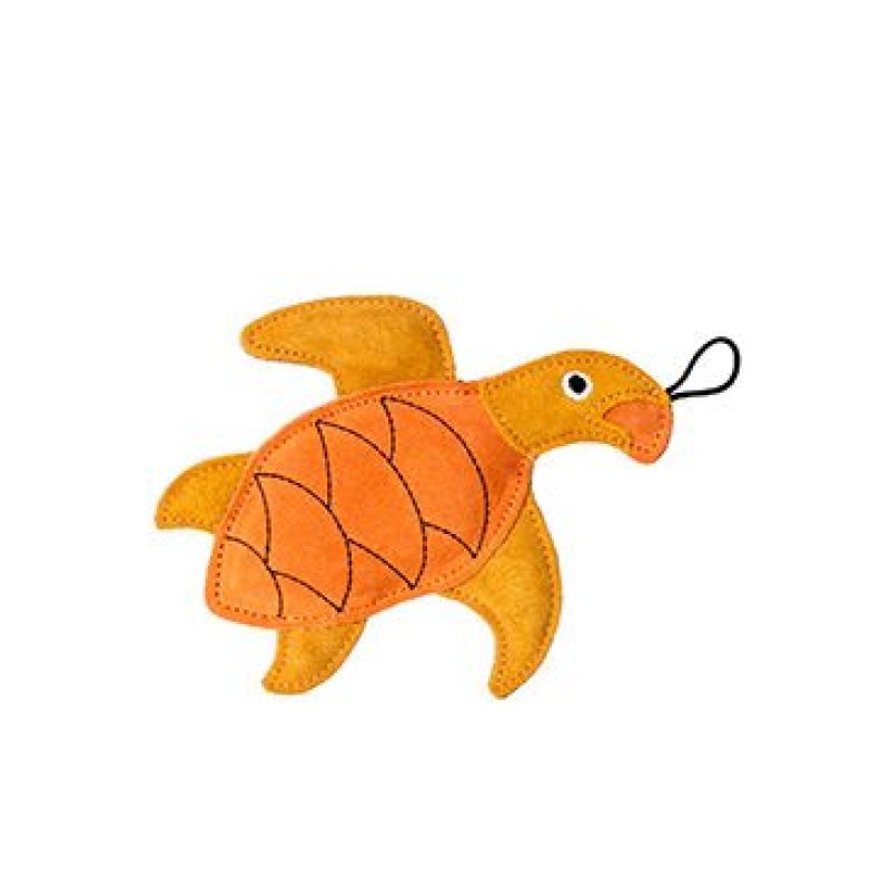 Kiwi LEATHER TURTLE kůže, oranžová 21 cm