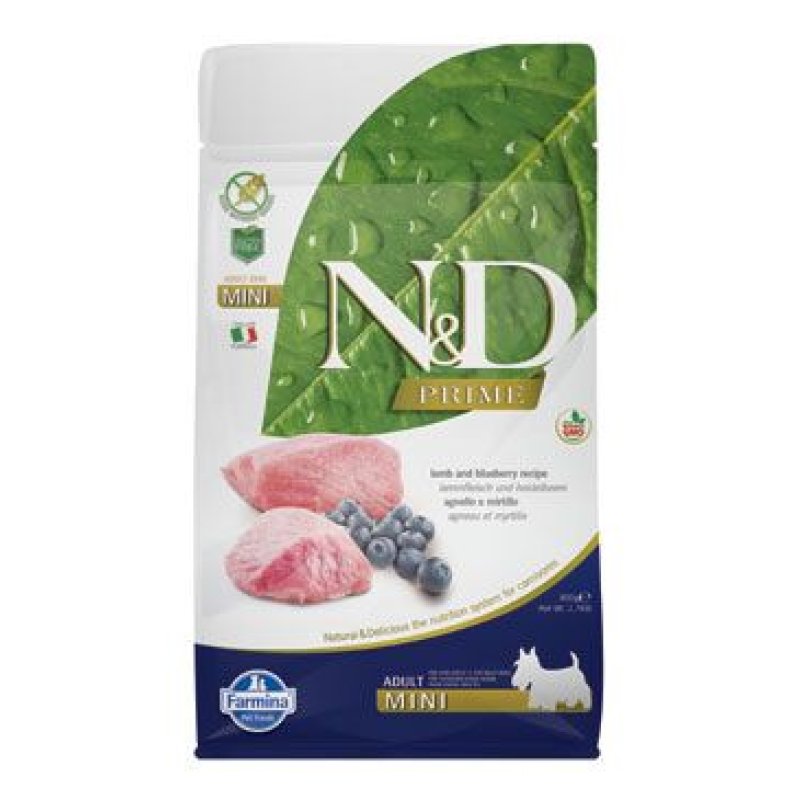 N&D PRIME DOG Adult Mini Lamb & Blueberry 800 g