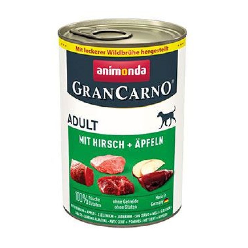 Animonda pes GRANCARNO konz. ADULT jelen/jablko 400 g